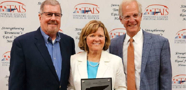 Justice Jeffrey Bivins, Justice Sharon Lee and Doug Blaze